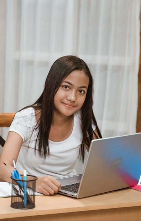 Parent and student planning college preparation