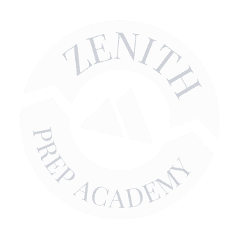 a zenith prep academy logo on a white background