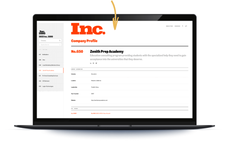 College Consulting for Top Colleges | Zenith Prep Academy