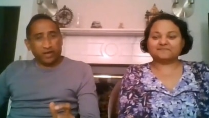 Govin and Ramya, a Zenith Prep Academy parent