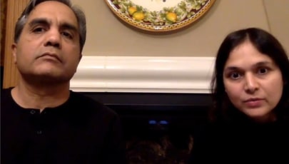Archana and Sunil, a Zenith Prep Academy parent