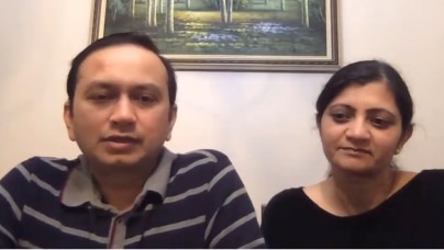 Sanjay and Vaishali, a Zenith Prep Academy parent