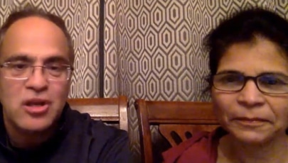Charu and Vivek, a Zenith Prep Academy parent